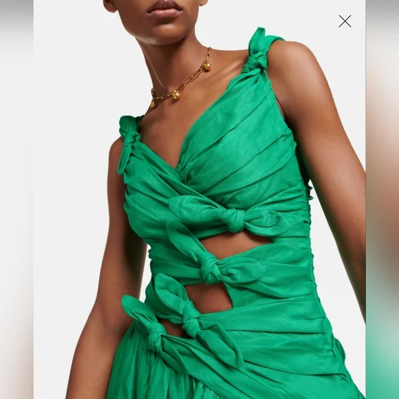 HP💖Zimmermann Tiggy Bow Midi Dress. Size 0P, NWT - Picture 6 of 15